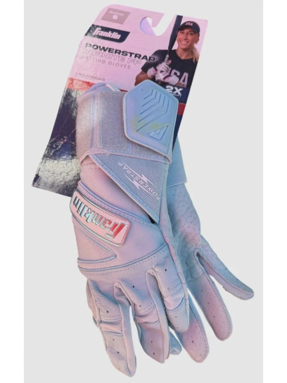 Franklin Powerstrap Size Small Infinite Carolina Softball Women's Batting Gloves